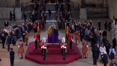 Cllr Liam James Dean pays his respects to HM The Queen as she is Lying in State