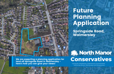North Manor Conservative Councillors are alerting Residents on how they can share their views on the potential development off Springside Road
